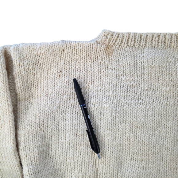 GUSTO Hand Knit Wool Sweater | Vintage Scenic Graphic | Made in Uruguay | Size S - Picture 5 of 9